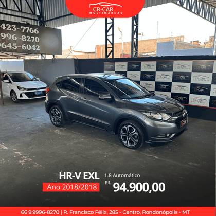 HONDA HR-V 1.8 16V FLEX EXL 4P AUTOMÁTICO HONDA HR-V 1.8 16V FLEX EXL 4P AUTOMÁTICO